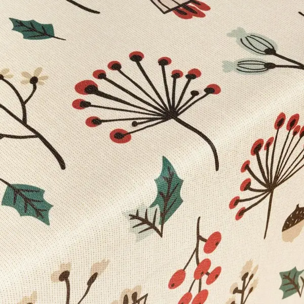 Stain-proof resined tablecloth Muaré Merry Christmas 100 x 140 cm