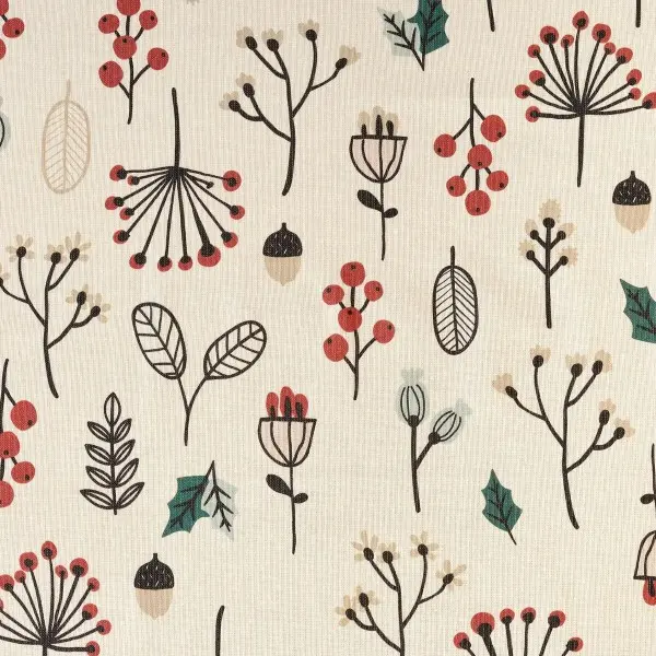 Stain-proof resined tablecloth Muaré Merry Christmas 100 x 140 cm