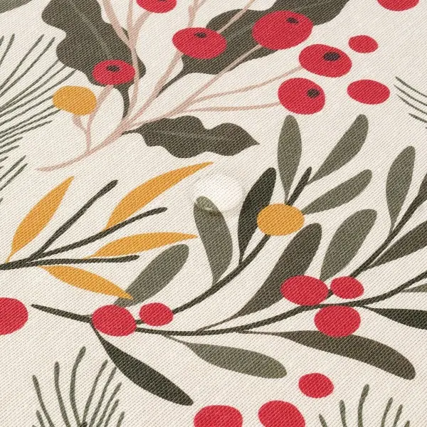 Stain-proof resined tablecloth Muaré Merry Christmas 100 x 140 cm