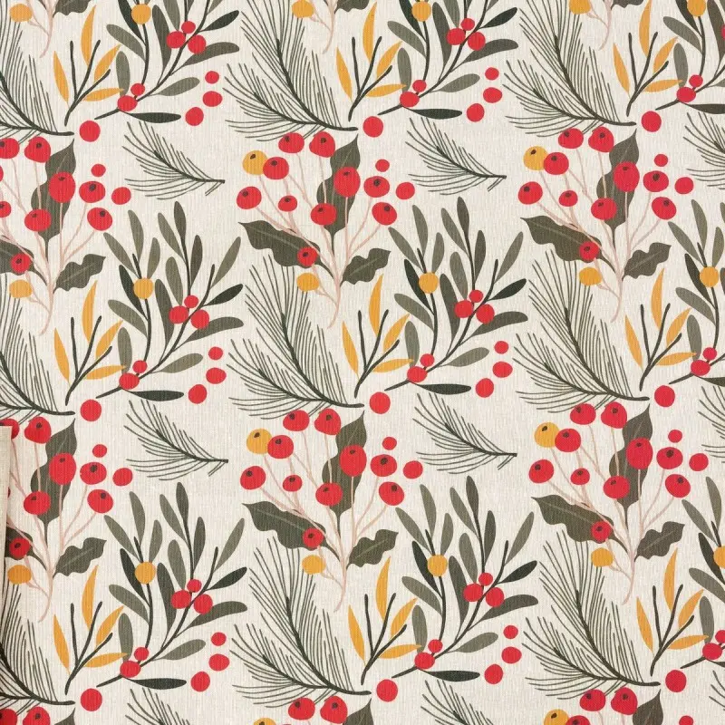 Stain-proof resined tablecloth Muaré Merry...