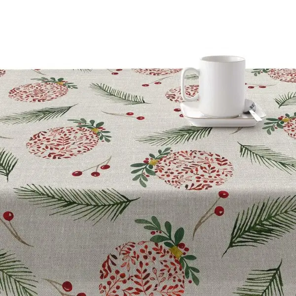 Stain-proof resined tablecloth Muaré Merry Christmas 100 x 140 cm