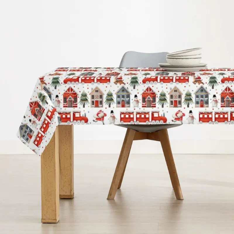 Stain-proof resined tablecloth Muaré Merry...