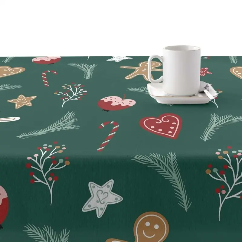Stain-proof resined tablecloth Muaré Merry...