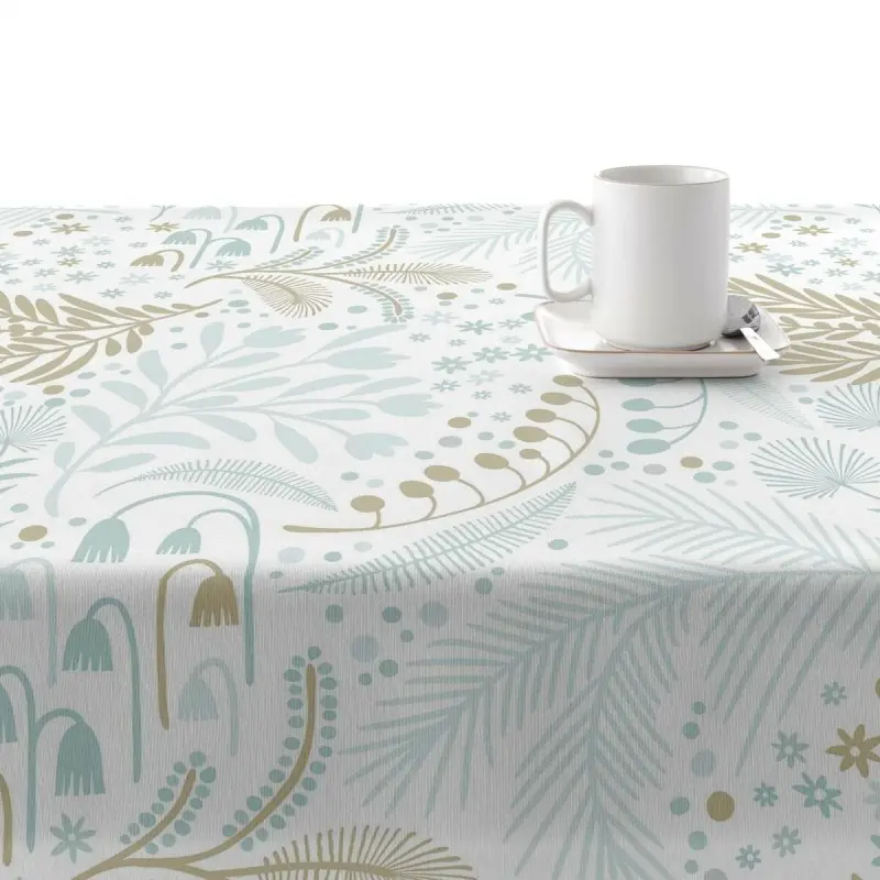 Stain-proof resined tablecloth Muaré Merry Christmas 200 x 140 cm