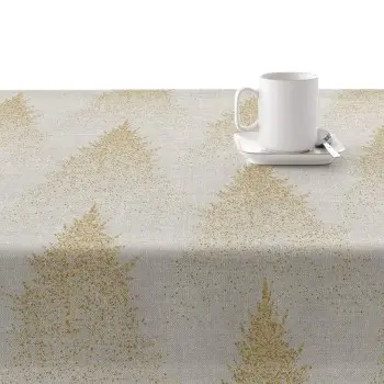 Stain-proof resined tablecloth Muaré Merry Christmas 100... 2