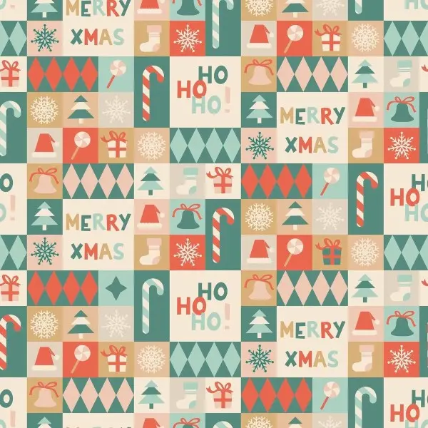 Stain-proof resined tablecloth Muaré Merry Christmas 300 x 140 cm