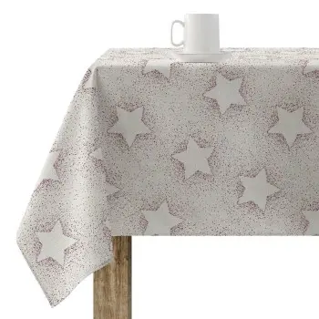 Stain-proof resined tablecloth Muaré Merry Christmas 140...