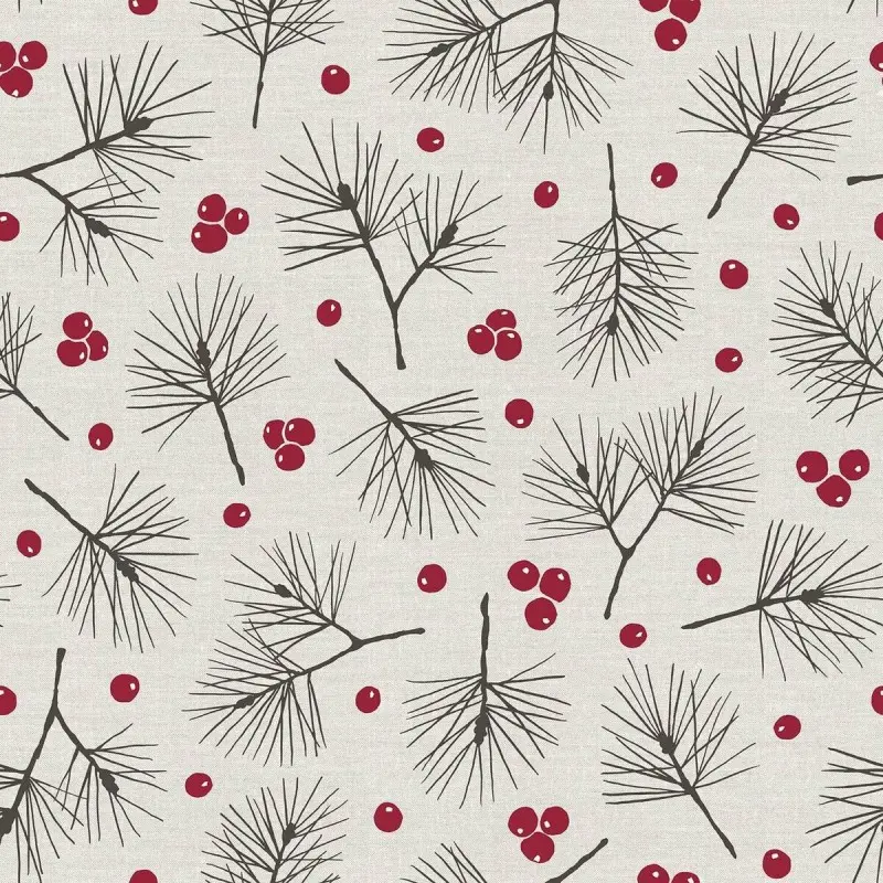 Stain-proof resined tablecloth Muaré Merry...