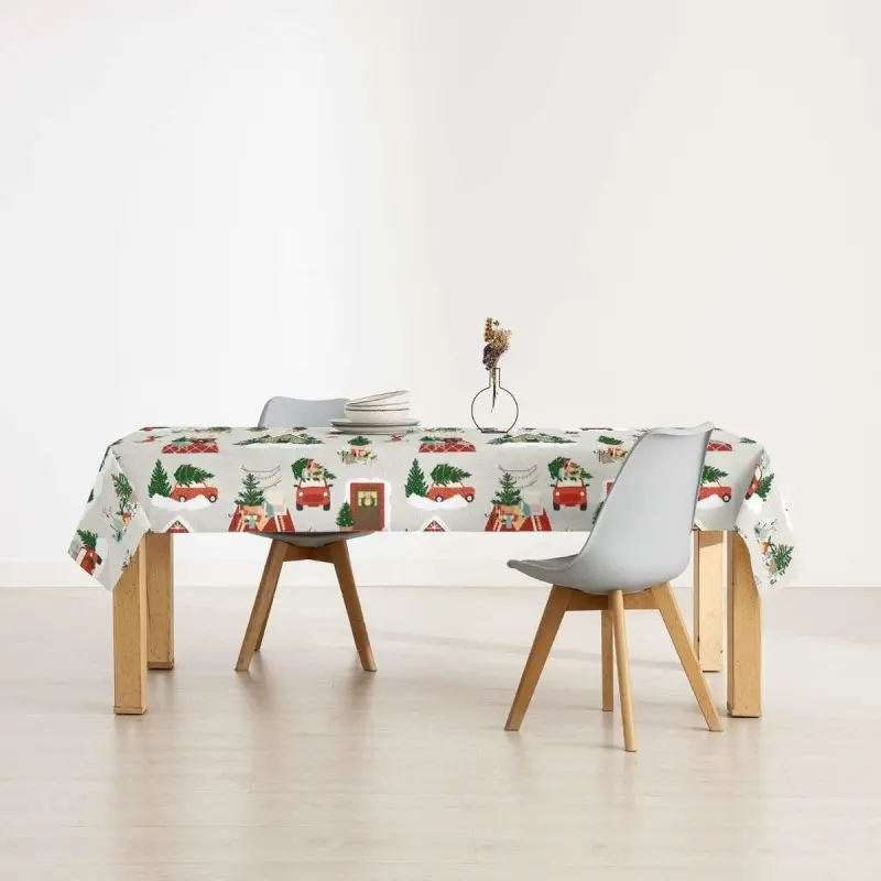 Stain-proof resined tablecloth Muaré Merry...