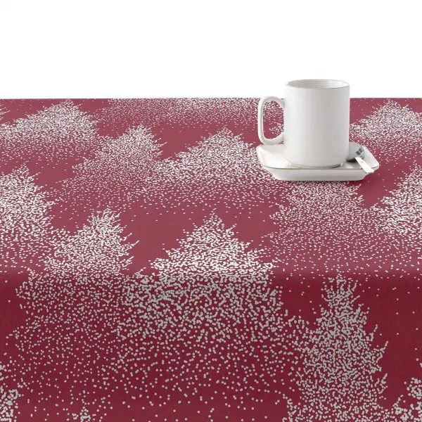 Stain-proof resined tablecloth Muaré Merry Christmas 250 x 140 cm