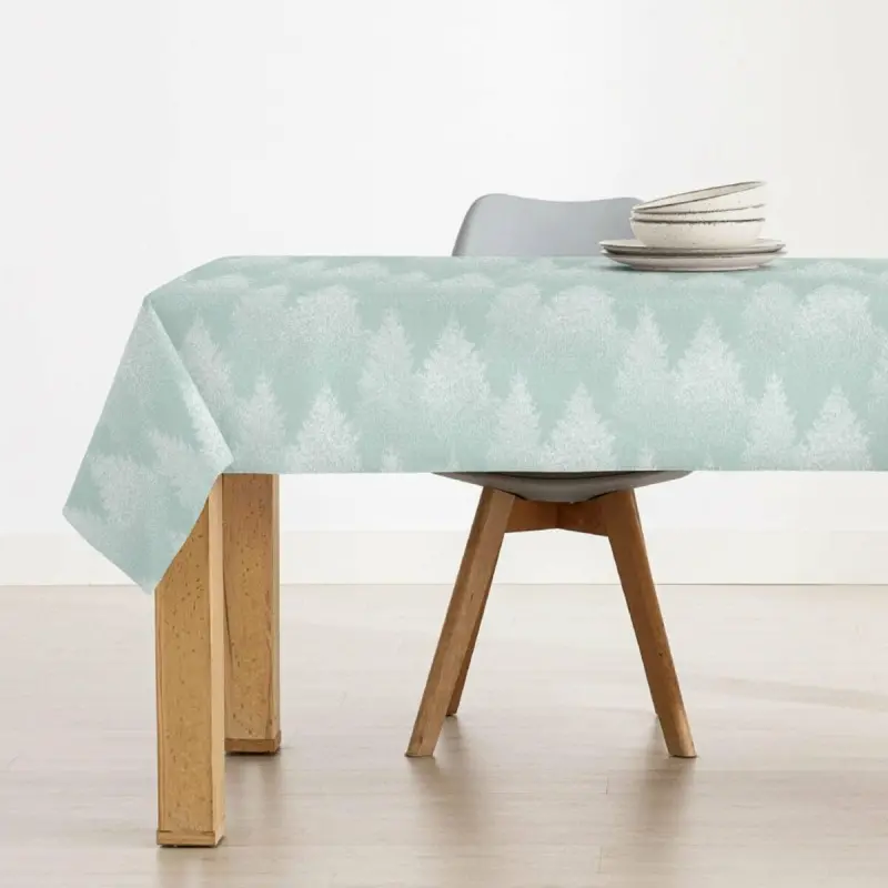 Stain-proof resined tablecloth Muaré Merry...