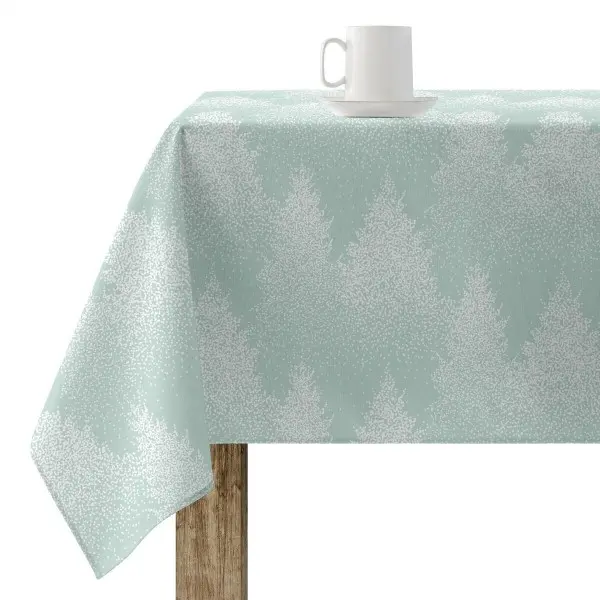 Stain-proof resined tablecloth Muaré Merry Christmas 200 x 140 cm