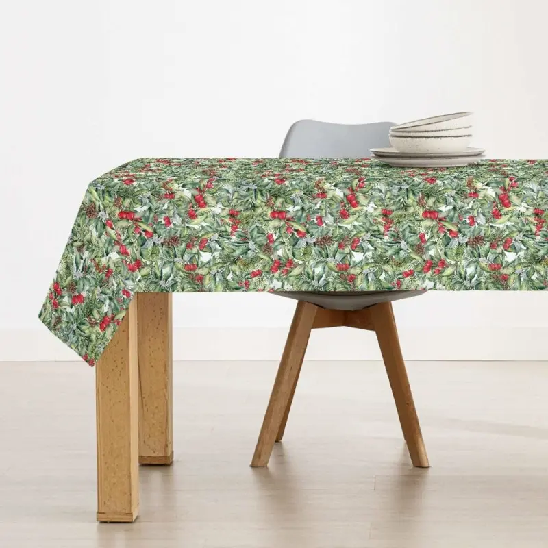 Stain-proof resined tablecloth Muaré Christmas...
