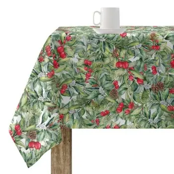 Stain-proof resined tablecloth Muaré Christmas 250 x 140 cm