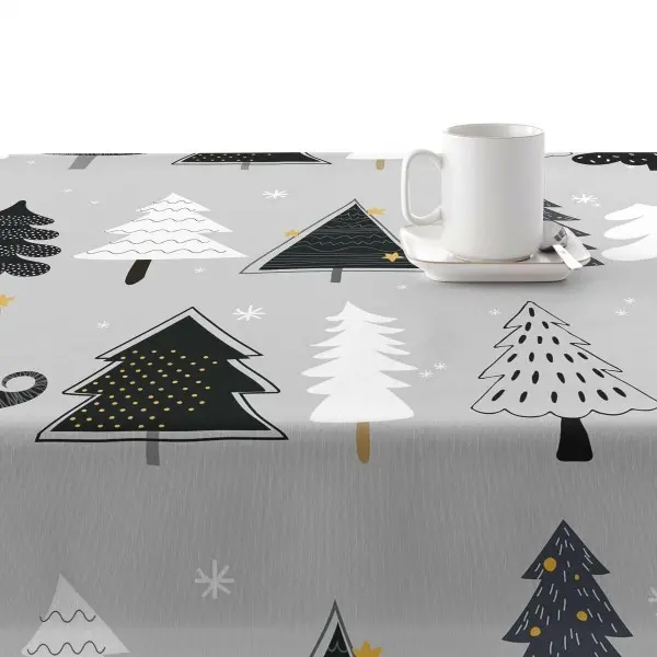 Stain-proof resined tablecloth Muaré Noel 200 x 140 cm