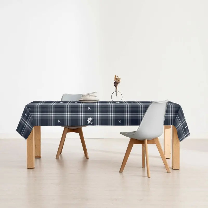 Stain-proof resined tablecloth Muaré Ravenclaw...
