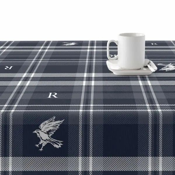 Stain-proof resined tablecloth Muaré Ravenclaw 300 x 140 cm