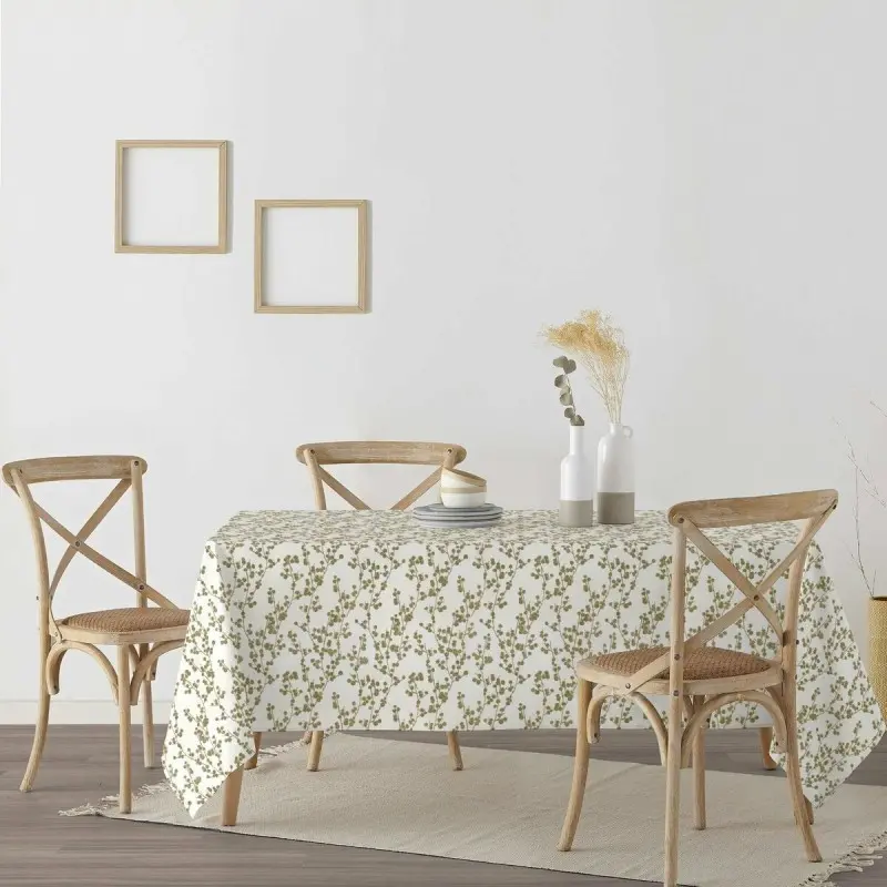 Stain-proof resined tablecloth Muaré Tree Gold...