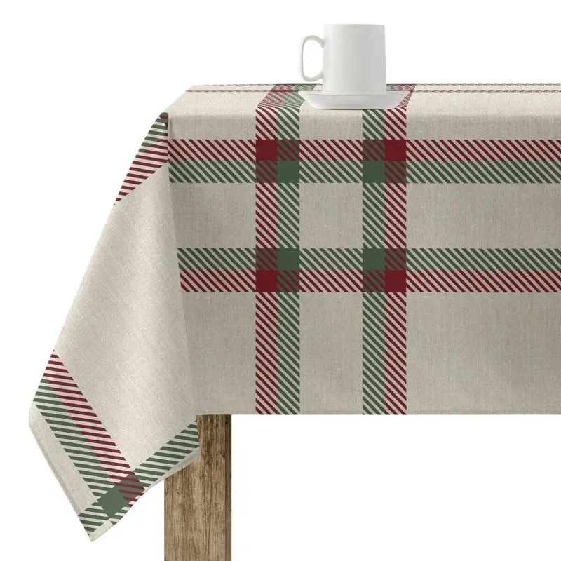 Stain-proof resined tablecloth Muaré Christmas 100 x 180 cm