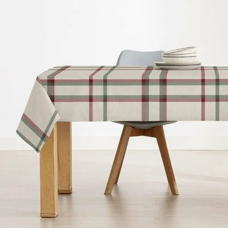Stain-proof resined tablecloth Muaré Christmas...