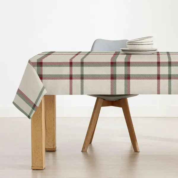 Stain-proof resined tablecloth Muaré Christmas 100 x 180 cm