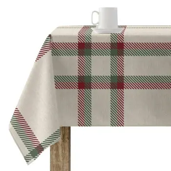 Stain-proof resined tablecloth Muaré Christmas 100 x 300 cm