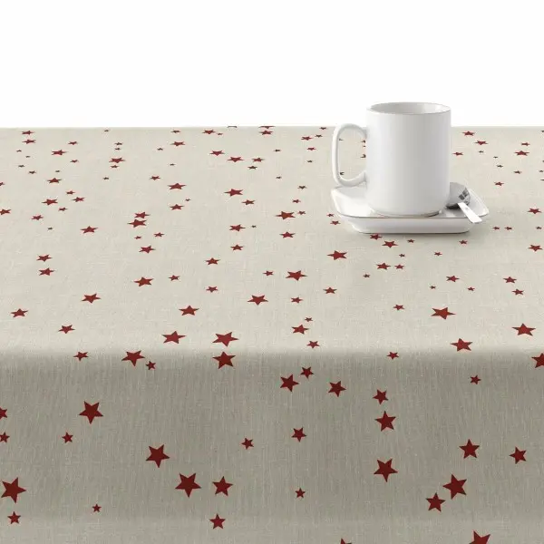 Stain-proof resined tablecloth Muaré Merry Christmas 100 x 180 cm