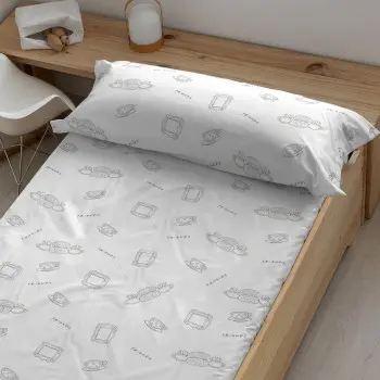 Fitted sheet Friends 140 x 200 cm 2