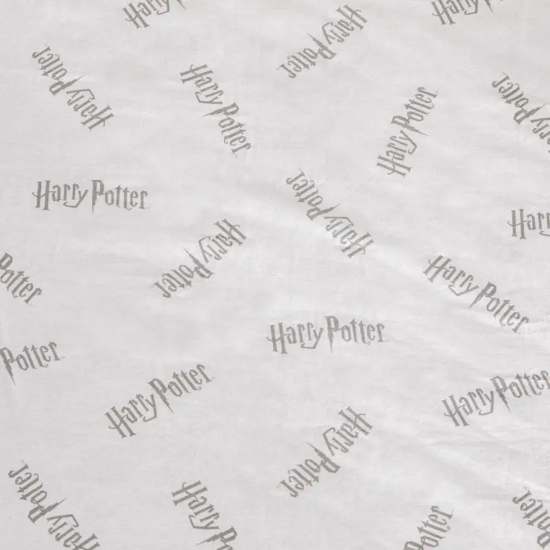 Fitted sheet Harry Potter White Grey 140 x 200 cm