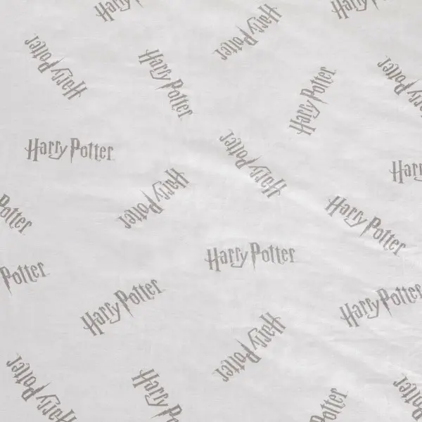 Fitted sheet Harry Potter White Grey 140 x 200 cm