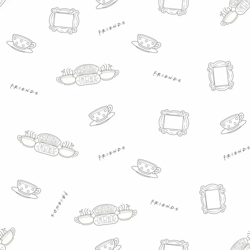 Fitted bottom sheet Friends 90 x 200 cm