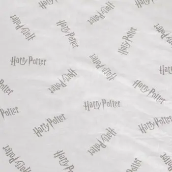 Fitted sheet Harry Potter White Grey 180 x 200 cm 2