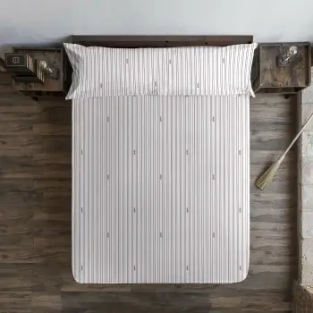 Fitted sheet Harry Potter White Burgundy 160 x 200 cm