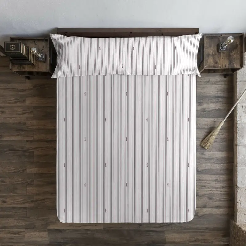 Fitted sheet Harry Potter White Burgundy 180 x...