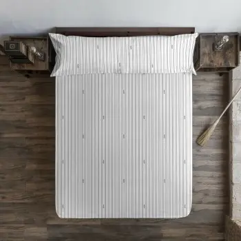 Fitted sheet Harry Potter White Grey 160 x 200 cm 2