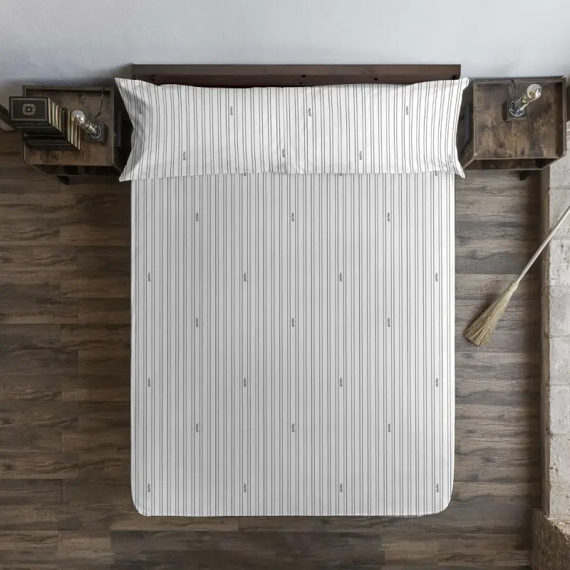 Fitted sheet Harry Potter White Grey 160 x 200 cm