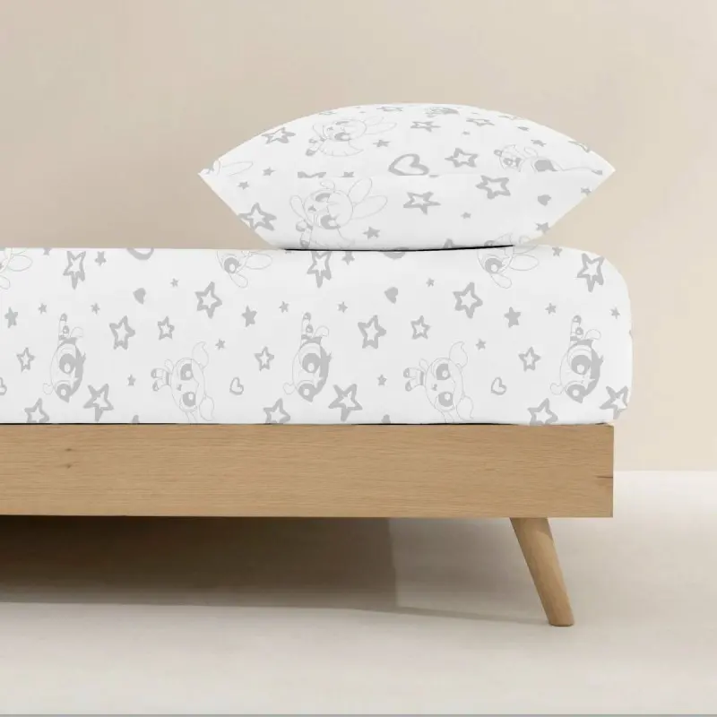 Fitted bottom sheet Powerpuff Girls 105 x 200 cm