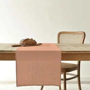Table Runner Muaré Salmon 45 x 140 cm 2