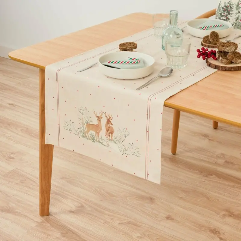 Table Runner Muaré Deer 45 x 140 cm