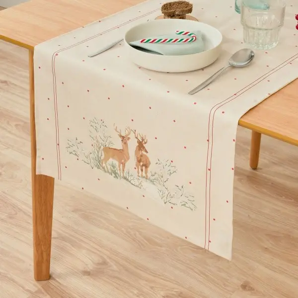 Table Runner Muaré Deer 45 x 140 cm