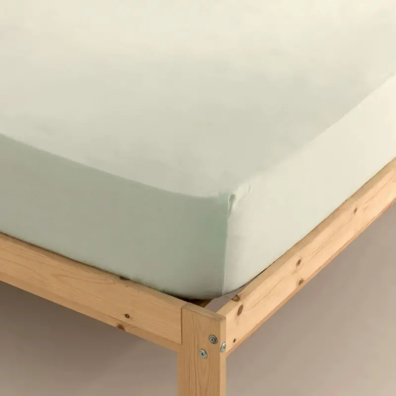 Fitted bottom sheet Terracota Mint 105 x 200 cm