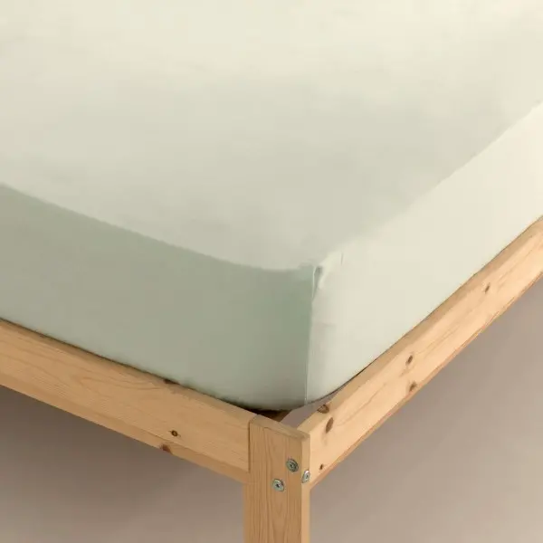 Fitted bottom sheet Terracota Mint 180 x 200 cm