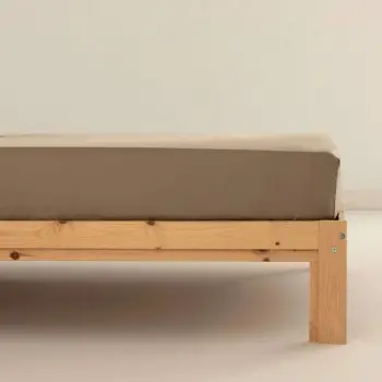 Fitted bottom sheet Terracota Greige 140 x 200 cm 2