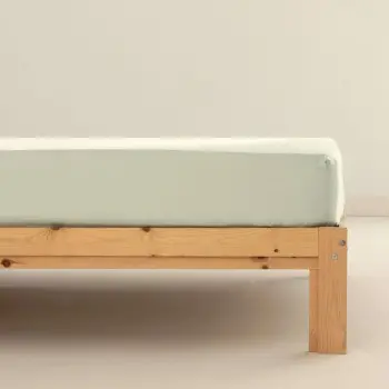 Fitted bottom sheet Terracota Mint 90 x 200 cm 2