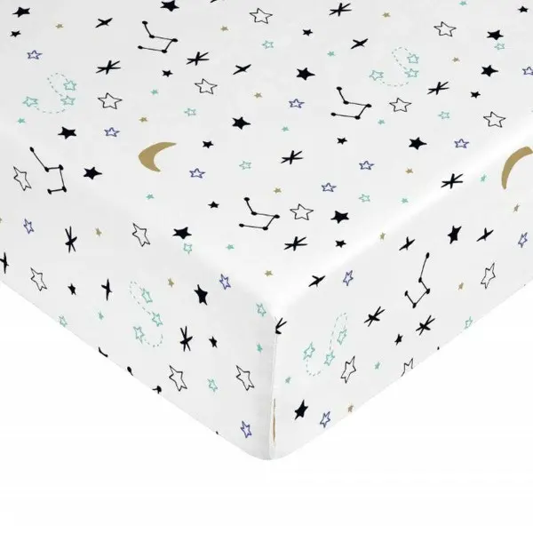 Fitted bottom sheet Kids&Cotton Dayton Multicolour 90 x 200 cm