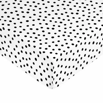 Fitted bottom sheet Kids&Cotton Kibo Black 105 x 200 cm 2