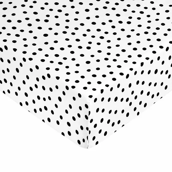 Fitted bottom sheet Kids&Cotton Kibo Black 105 x 200 cm