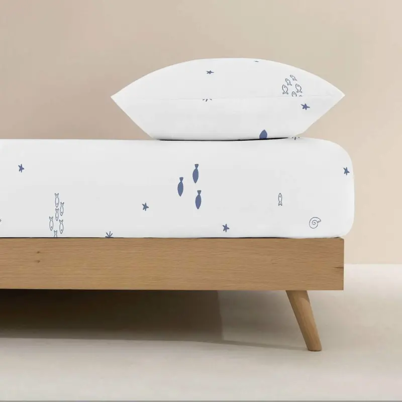 Fitted bottom sheet Kids&Cotton Tabor...