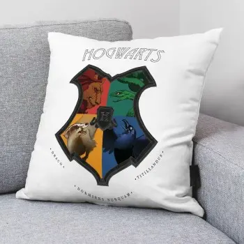 Cushion cover Harry Potter Shields White 45 x 45 cm 2