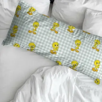 Pillowcase Looney Tunes Tweety Vichy Green 45 x 125 cm 2